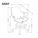 Кресло компьютерное HALMAR GASLY розовый